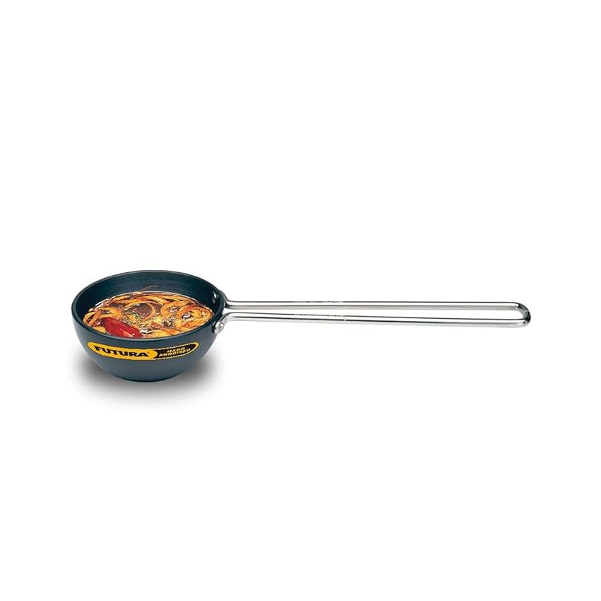 Hawkins Futura 1 Cup Tadka Pan, Hard Anodised Spice Heating Pan, 240 ml Pan, Black (ATP1), Aluminium