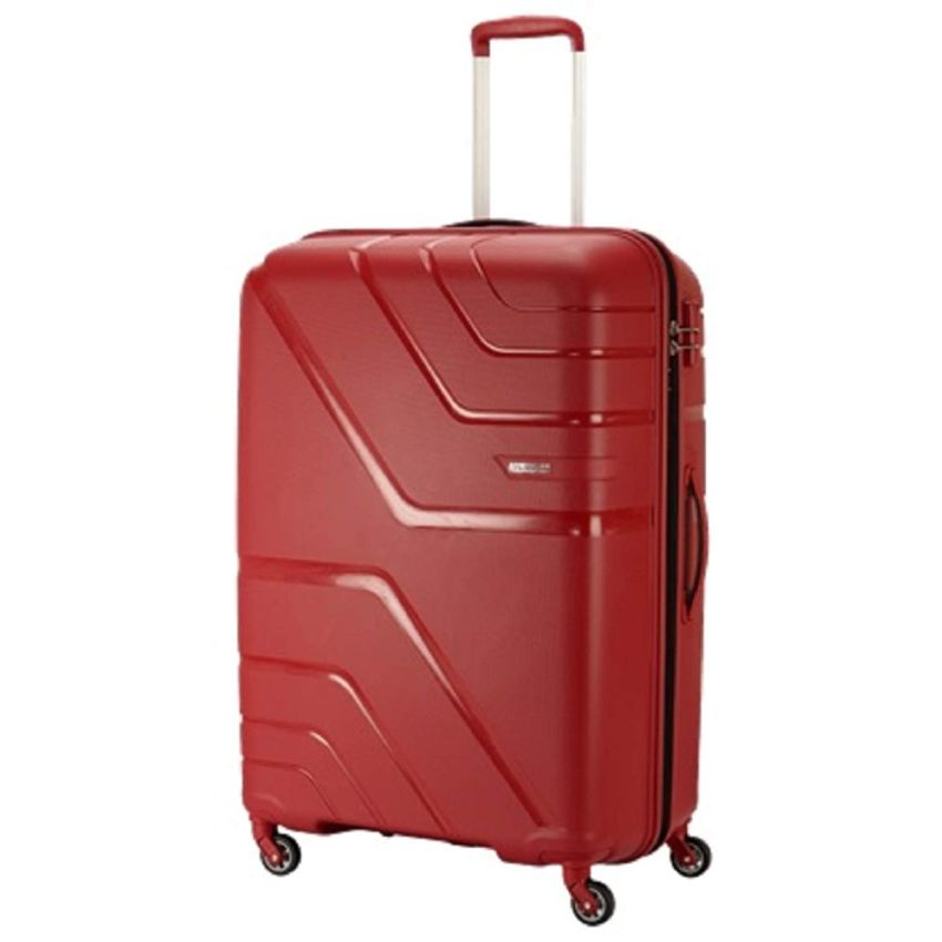 American Tourister Upland Polypropylene 79 cms Large Deep Red Hardsided Carry-on Luggage (FR6 (0) 20 003)