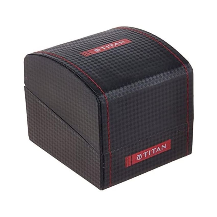 Titan Blue Dial Quartz Multifunction Stainless Steel Strap Watch for Men-NS1698SM02