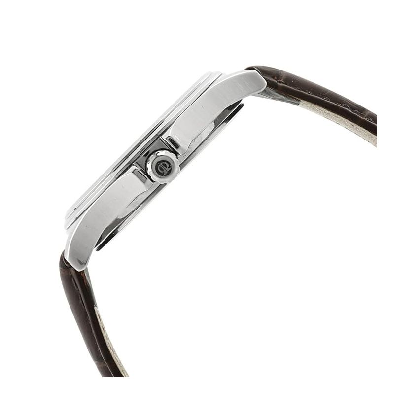 Titan Quartz Multifunction Silver Dial Leather Strap Watch for Men-NS1698SL01/NT1698SL01