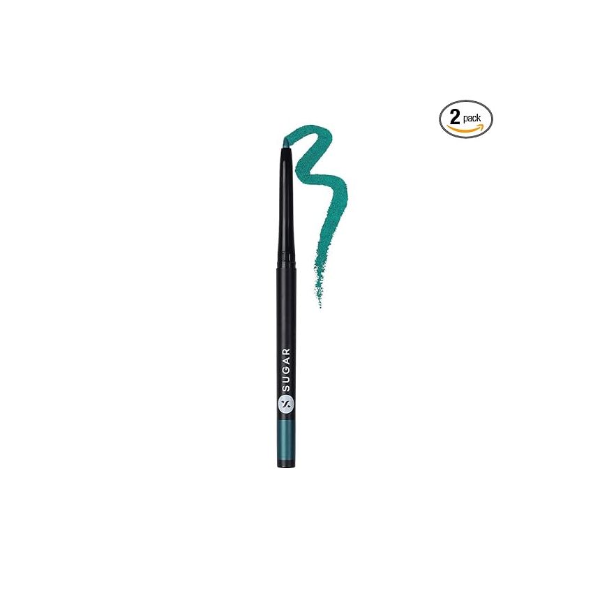 SUGAR Cosmetics Kohl of Honour Intense Kajal | Upto 12 hrs | Smudge Proof & Waterproof Kajal | Matte Finish | Twist Up Kajal Pencil | Paraben Free - Aqua Lung