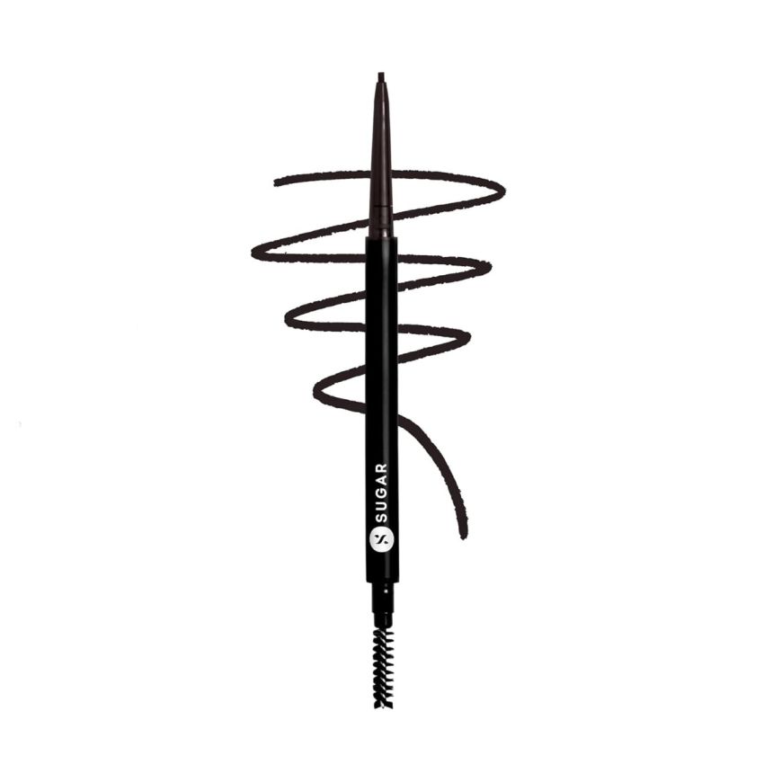 SUGAR Cosmetics Arch Arrival Micro Brow Pencil - 02 Taupe Tom | Transfer-resistant, Water-proof, Sweat-proof Brow Pencil & Stays up to 12 hours