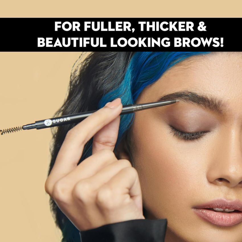 SUGAR Cosmetics Arch Arrival Micro Brow Pencil - 02 Taupe Tom | Transfer-resistant, Water-proof, Sweat-proof Brow Pencil & Stays up to 12 hours