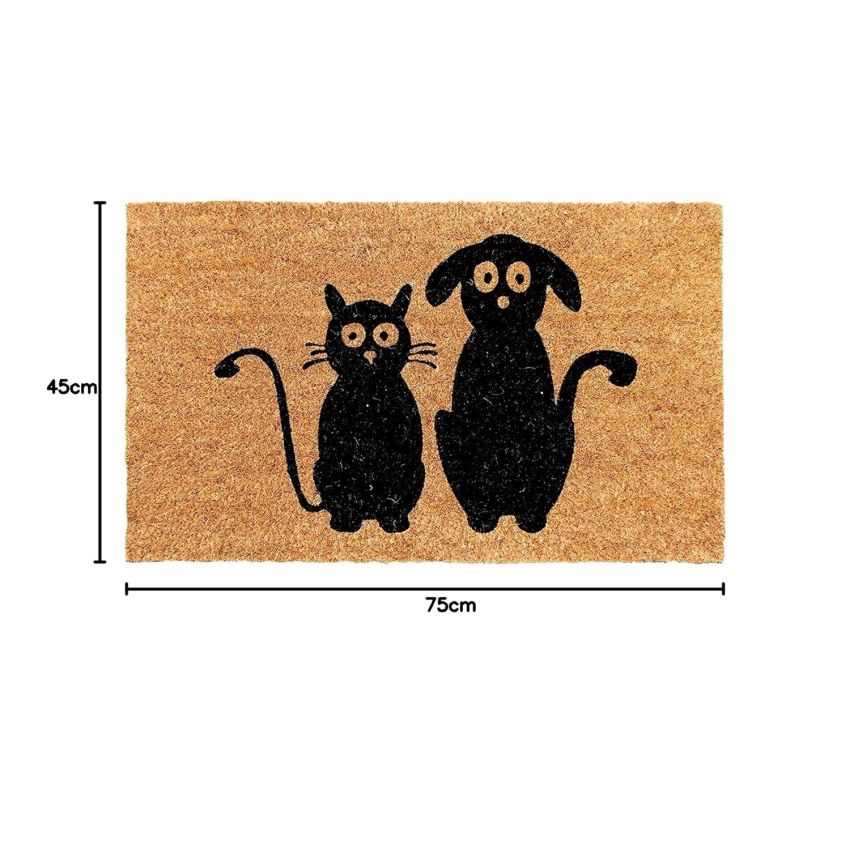 Onlymat Natural Coir Art Printed Doormat - 29.53