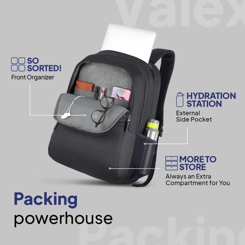 American Tourister Valex 28 Ltrs Large Laptop Backpack Blue