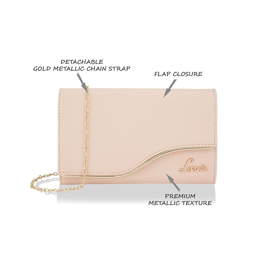 Lavie Women's Curve Ava Envelope Clutch | Ladies Purse Handbag