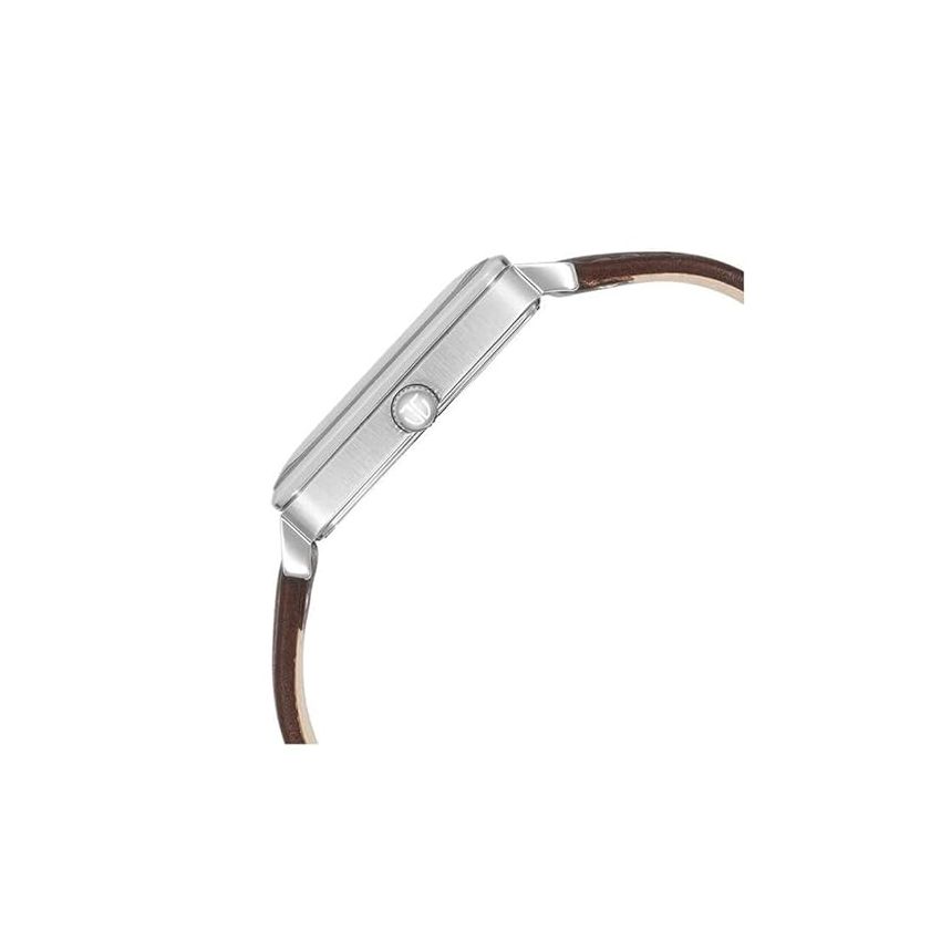 Titan Avant Garde Quartz Multifunction Silver Dial Leather Strap Watch for Men-NS90147SL01/NT90147SL01