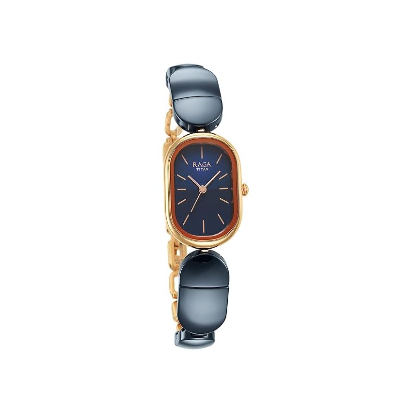 Titan Analog Blue Dial Women's Watch-95147KD01