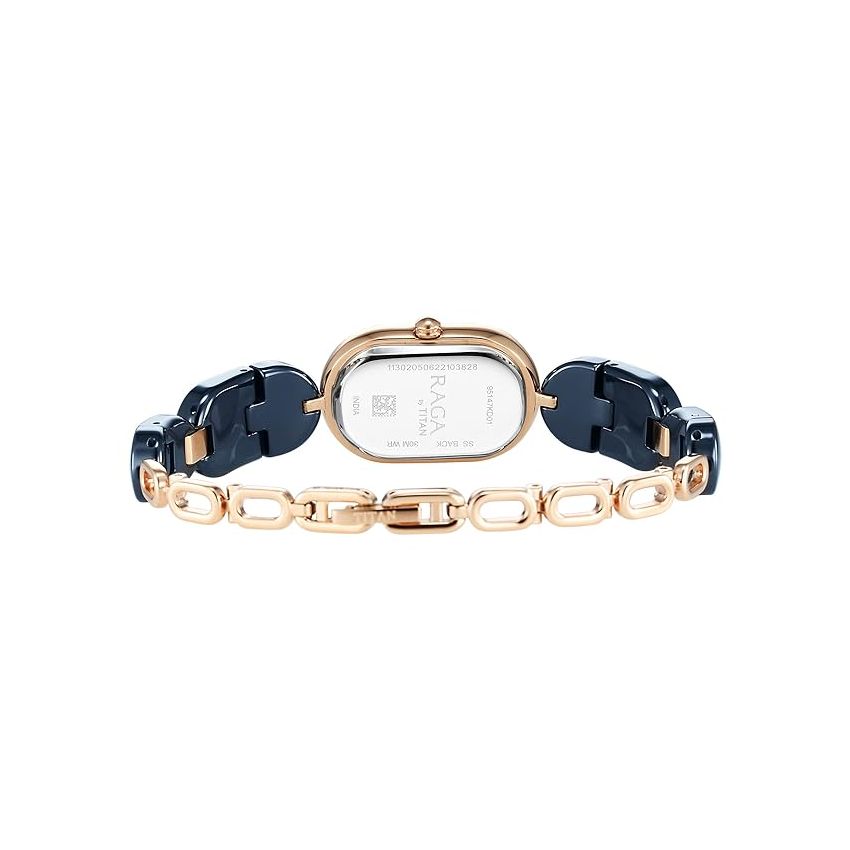 Titan Analog Blue Dial Women's Watch-95147KD01