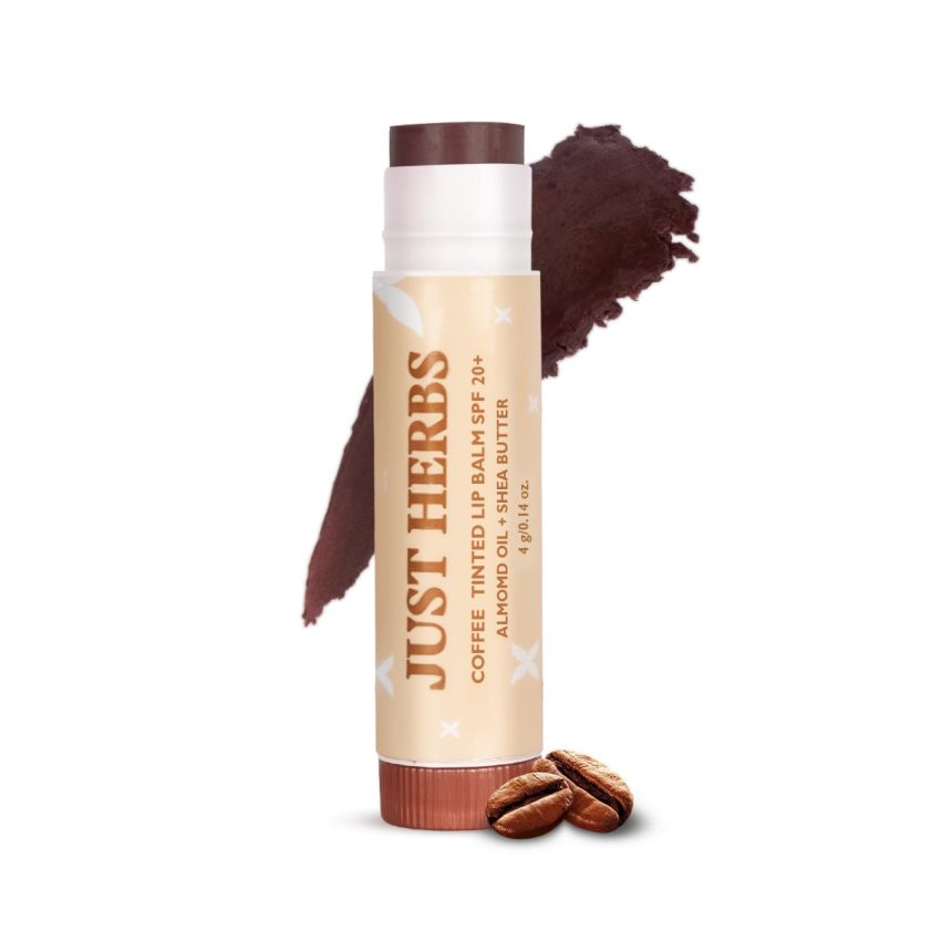 Just Herbs Tinted Lip Balm for Men and Women with SPF 20+ for Dark Lips to Lighten 4 g