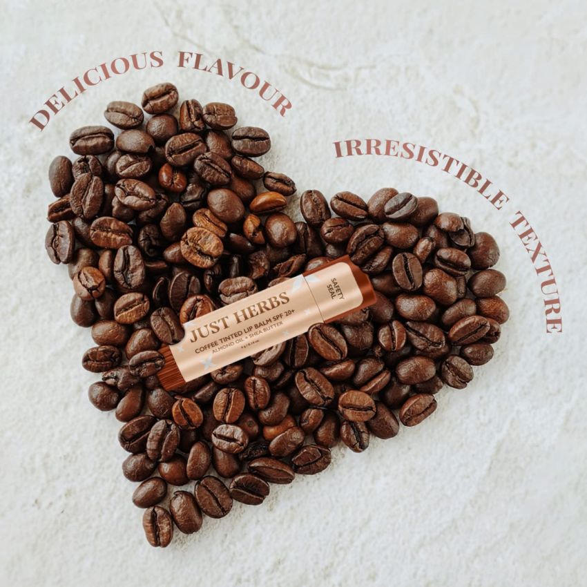 Just Herbs Tinted Lip Balm for Men and Women with SPF 20+ for Dark Lips to Lighten 4 g