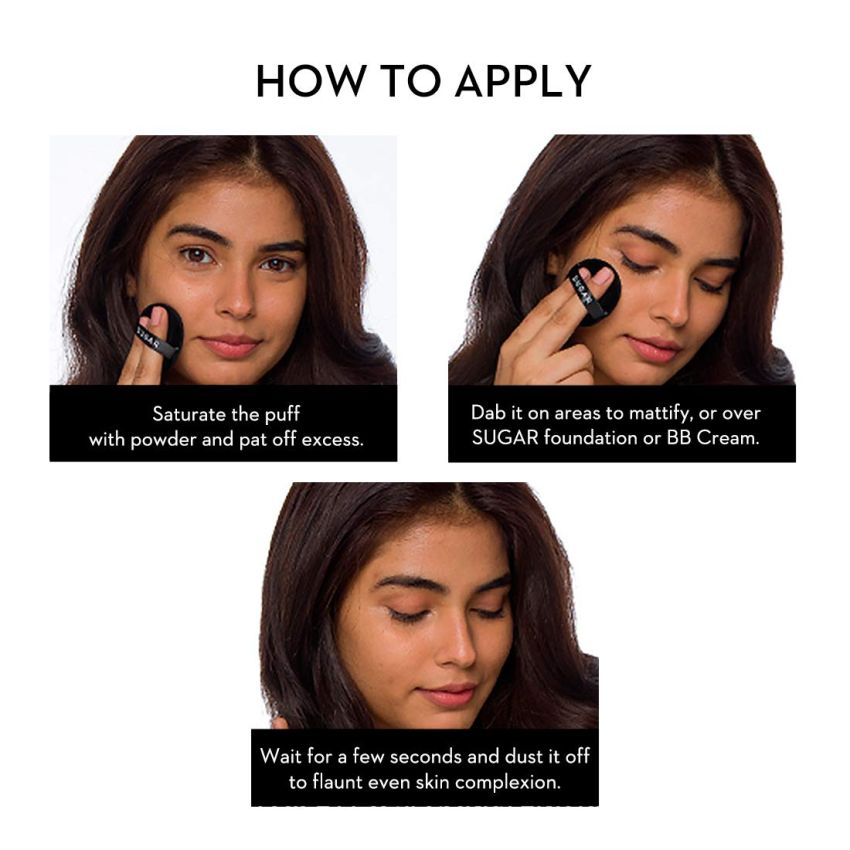 SUGAR Cosmetics All Set To Go Banana Powder | Setting Powder for Mattified Skin | Oil-Controlling & Smooth Application | 7gm