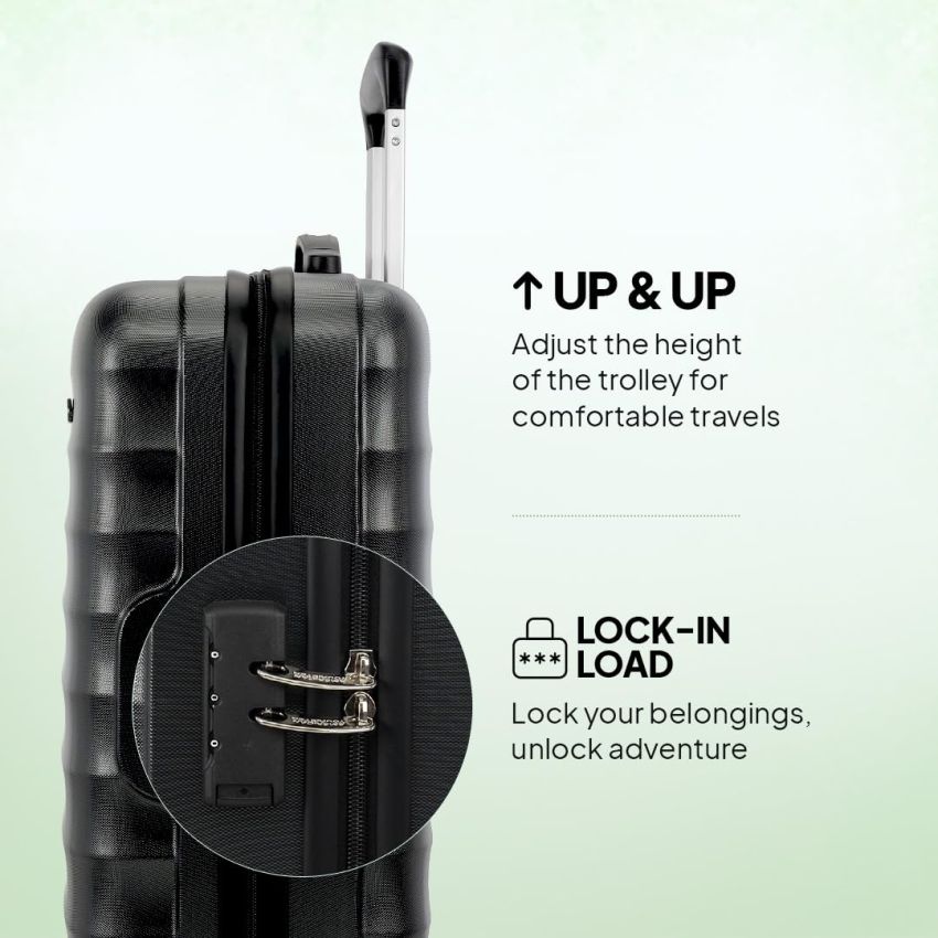 American Tourister Trolley Bag for Travel|Barcelona 69 Cms Polycarbonate Hardsided Medium Check-in 4 Spinner Wheel Luggage Bag|Suitcase for Travel|Trolley Bag for Travelling,Gunmetal