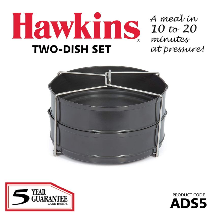 Hawkins contura Non-Induction Base Pressure Cooker and Idli Stand