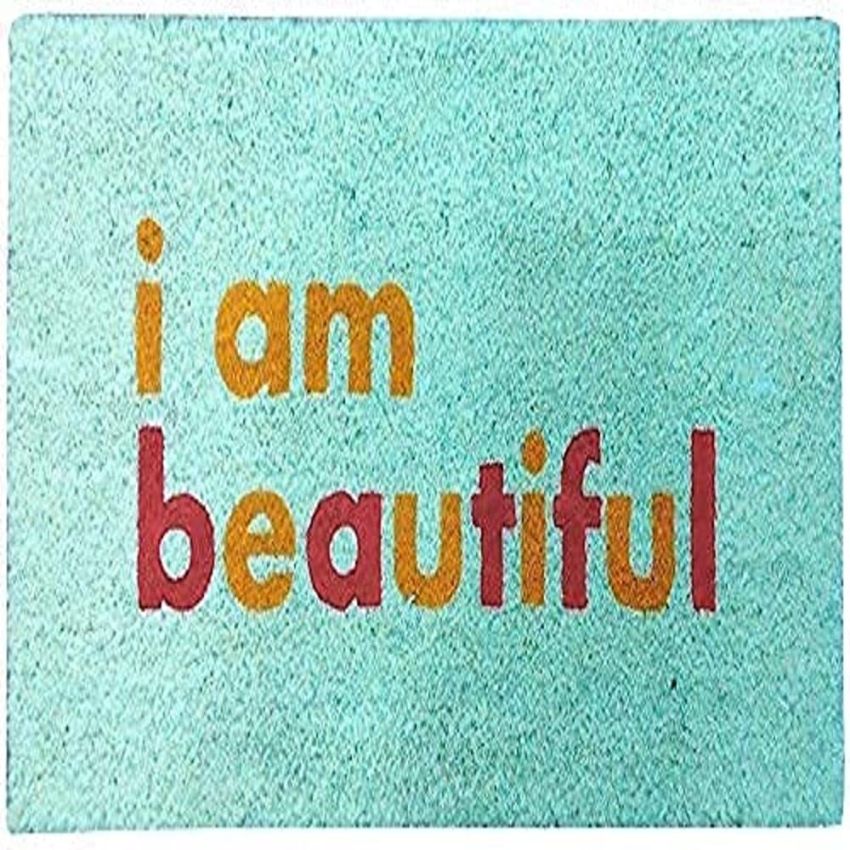 Onlymat Beautiful Polyurethane Coir Door Mat (45 cms x 75 cms x 1.5 cms, Multicolour)