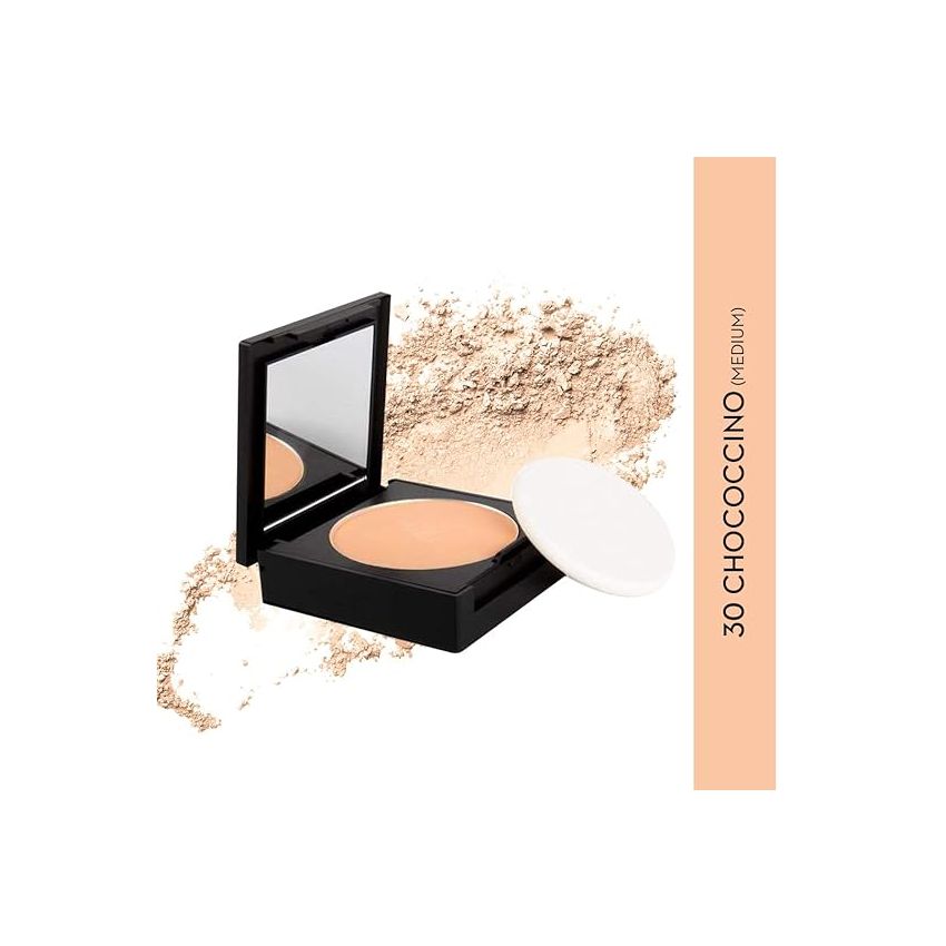 SUGAR Cosmetics Dream Cover Matte Compact Powder With SPF 15 & Vitamin E | Pressed Setting Powder | Blurs Pores - 30 Chococcino (medium)