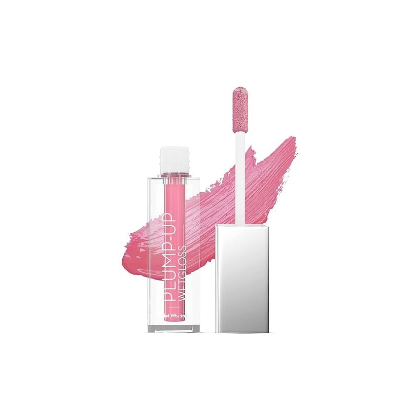 Swiss Beauty Plump-Up Wet Lightweight Lip Gloss With High Shine Glossy Finish For Fuller And Plump Lips | Shade- Berrilicious, 2Ml|