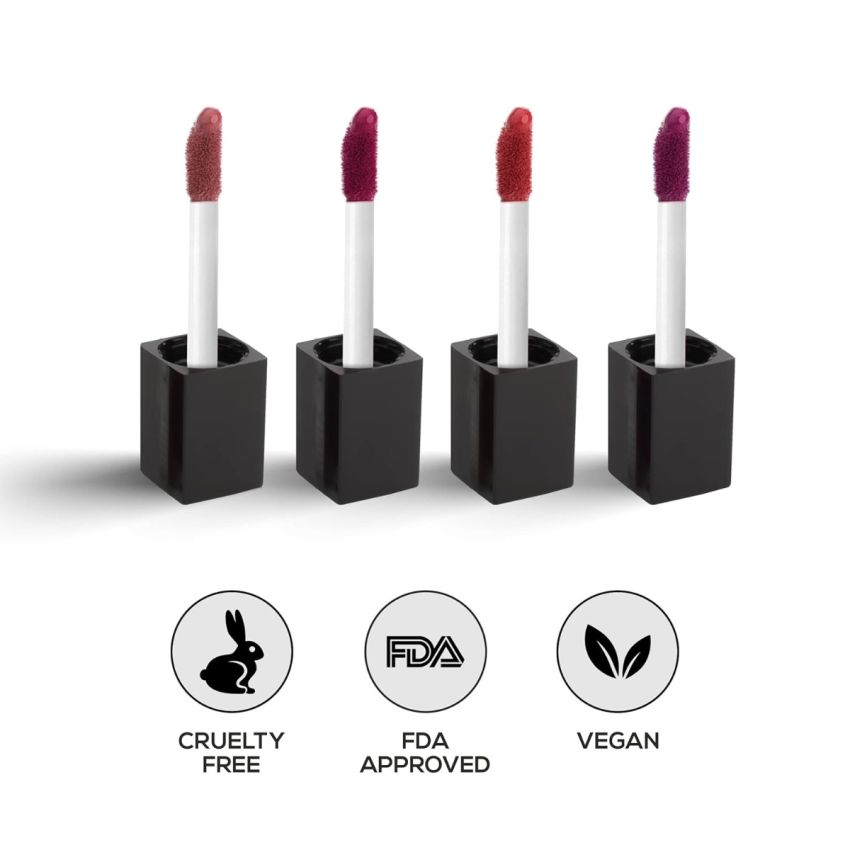 RENEE Stay With Me Mini Matte Lip Color Juicy Berries 2ml Each| Long Lasting, Light Weight & Non Transfer Formula| Water & Smudge Proof