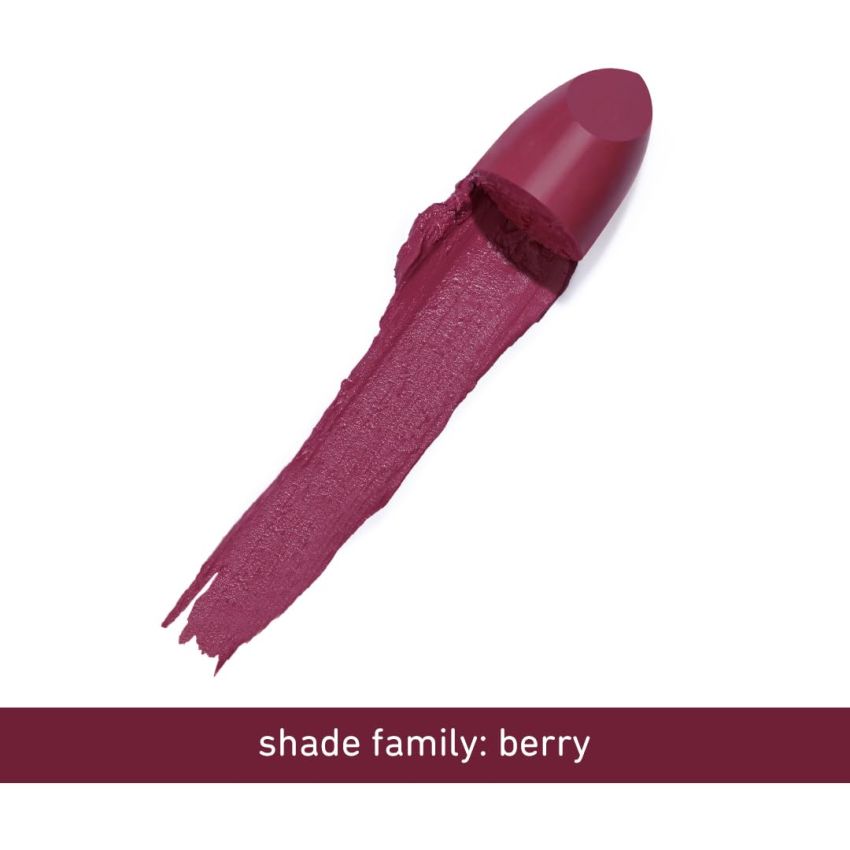 Plum Butter Crème Matte Lipstick | Creamy Matte Finish | Highly Pigmented | With Shea Butter, Rosehip Oil & Vitamin E | 100 Vegan & Cruelty Free | 137 Berry Intense