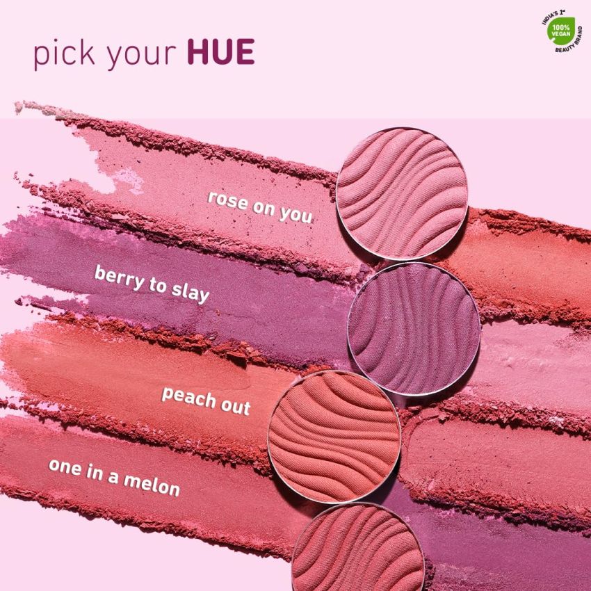 Plum Cheek-A-Boo Matte Blush | Highly Pigmented | Effortless Blending |100% Vegan & Cruelty Free | 124 - Berry To Slay