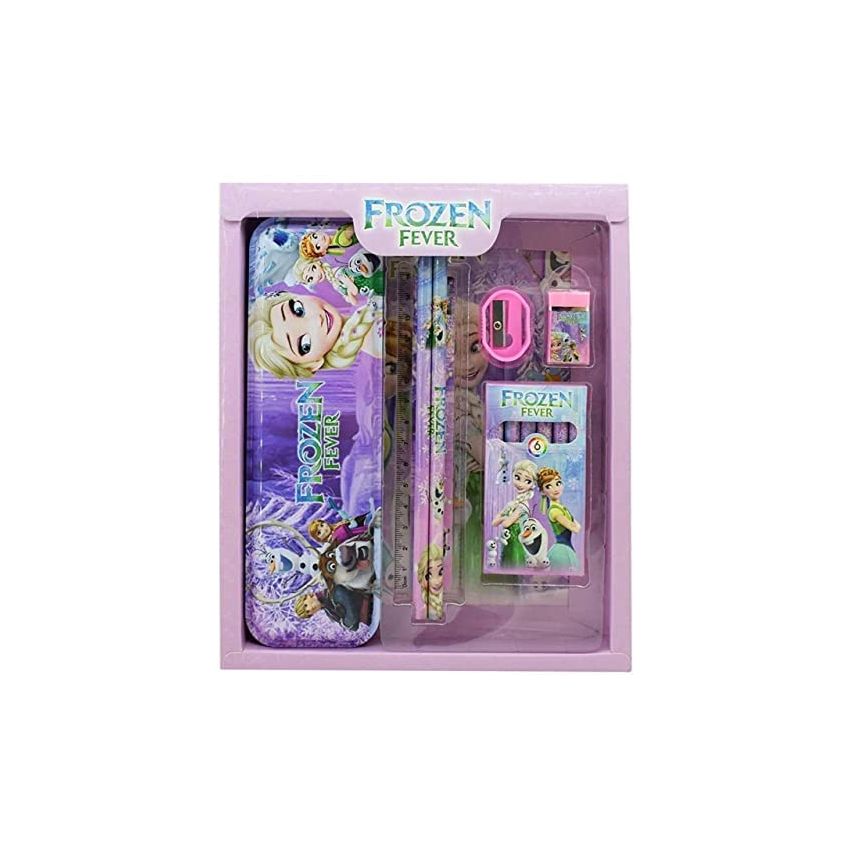 Cable World® Stationary Kit Set for School Kids,Girls/Boys Birthday Gift - Pencil Pen Book Eraser Sharpener - Multicolor