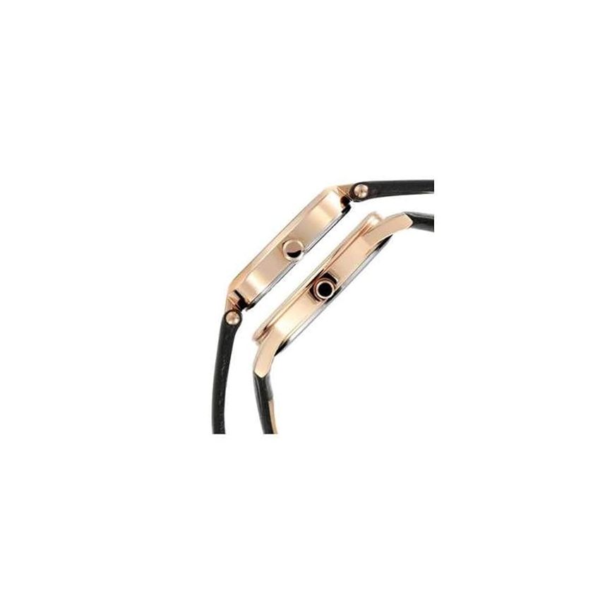 Titan Unisex Leather Wedding Bandhan Analog Silver Dial Watch-Nm17732603Wl01 / Nl17732603Wl01, Band Color-Black