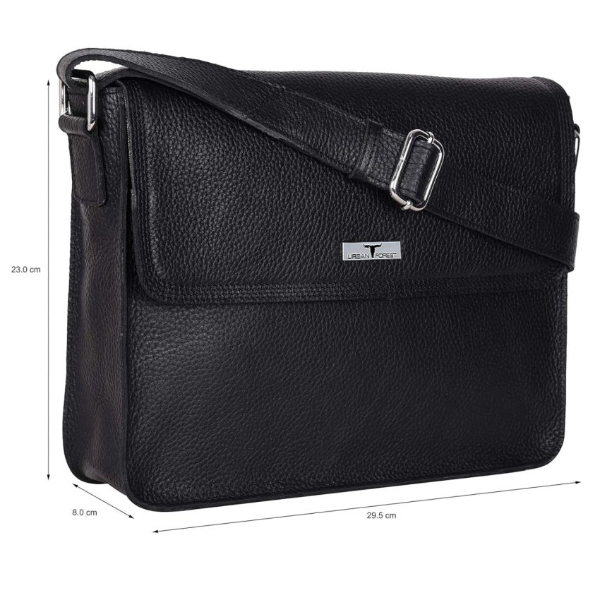 URBAN FOREST Cody Leather Messenger Bag for Men