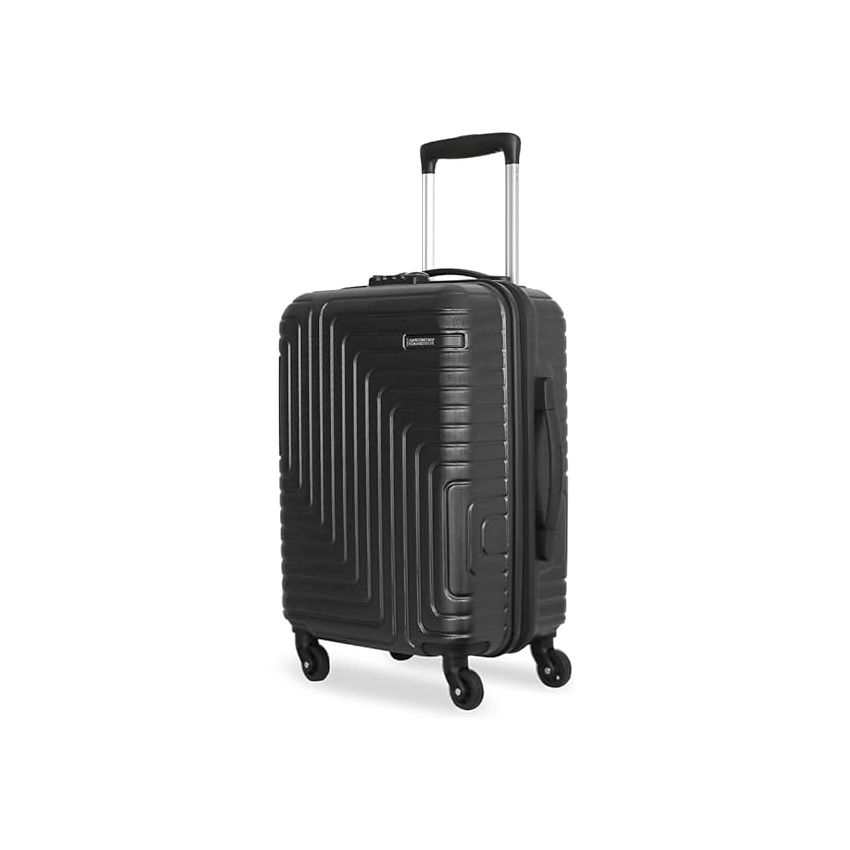 American Tourister Ivy 55 Cms Small Cabin Polypropylene (Pp) Hard Sided 4 Wheeler Spinner Luggage/Speed_Wheel Suitcase/Trolley Bag with TSA Lock (Black)