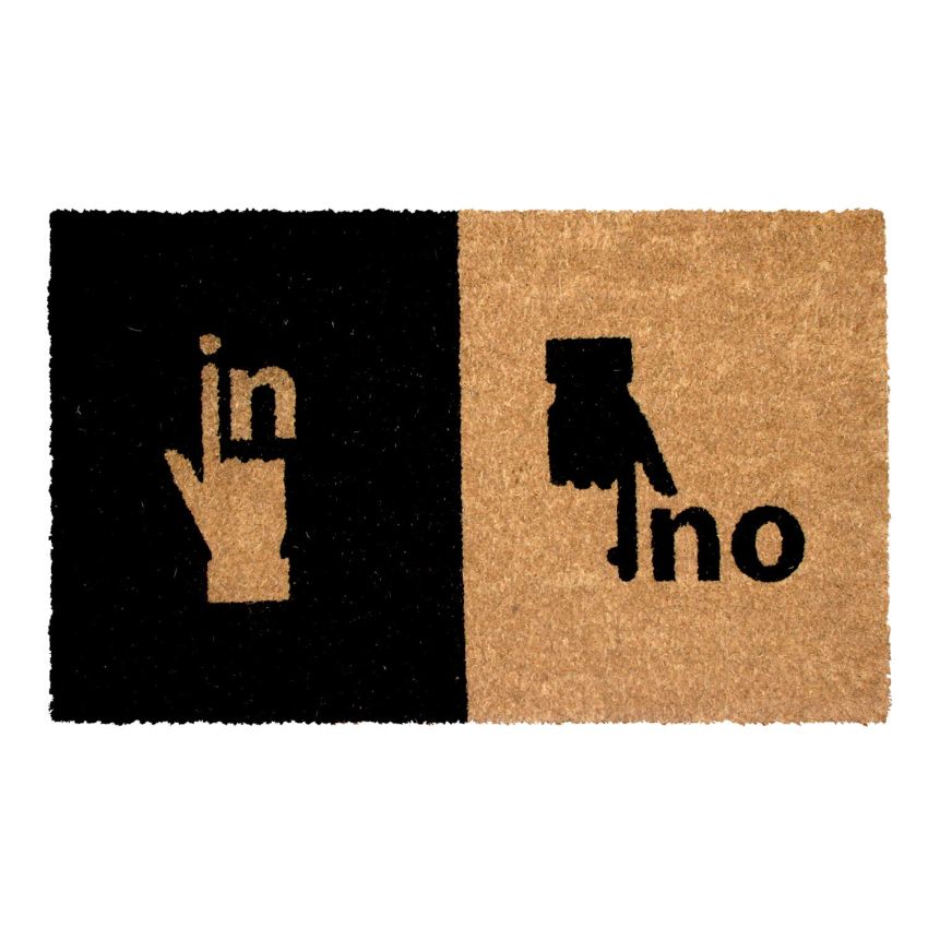 Onlymat Printed Door Mat (Black, Coir, 75 X 45 Cm)