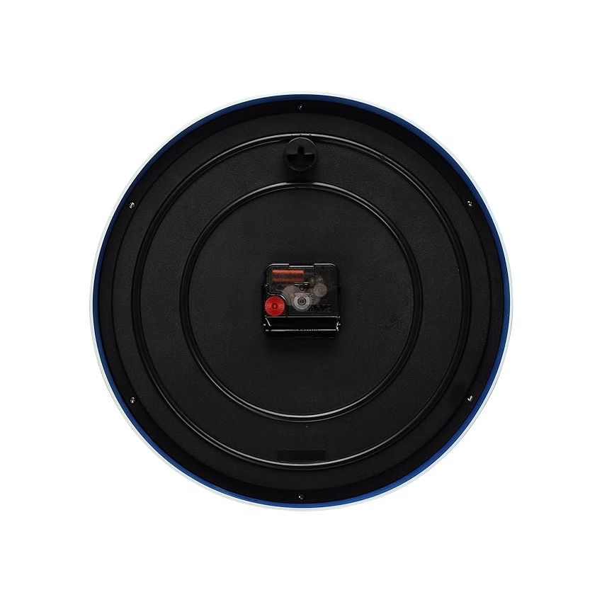 Titan Plastic Classic Blue Wall Clock with Silent Sweep Technology - 30.0 Cm X 30.0 Cm (Medium), Analog