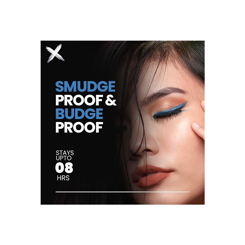 MARS Won't Smudge Won't Budge Smooth Glide Matte Kajal Pencil | Long Stay & Waterproof (1.4G) (06-Midnight Dreams), Blue, Black