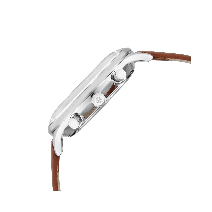 Titan Quartz Multifunction Blue Dial Leather Strap Watch for Men-NS90134SL01/NT90134SL01