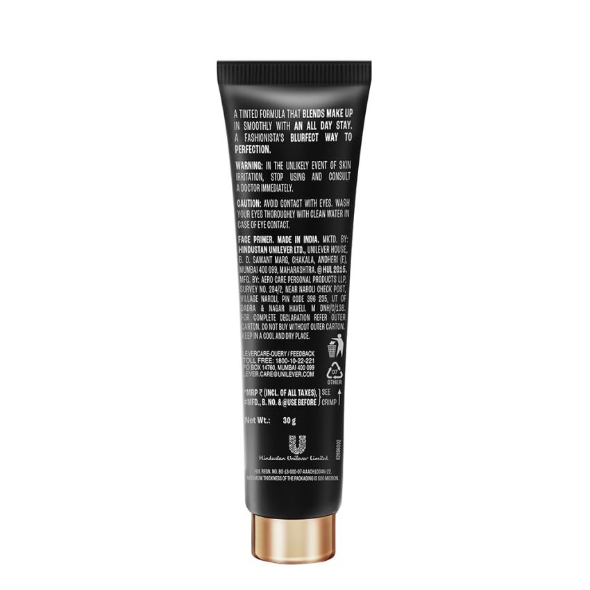 Lakme Unreal Blurfect Primer- Mini, Blurs Pores, Mattifies & Absorbs Excess Oil - Non Sticky skin, Lightweight & Waterproof, Long Lasting Makeup, 10ml