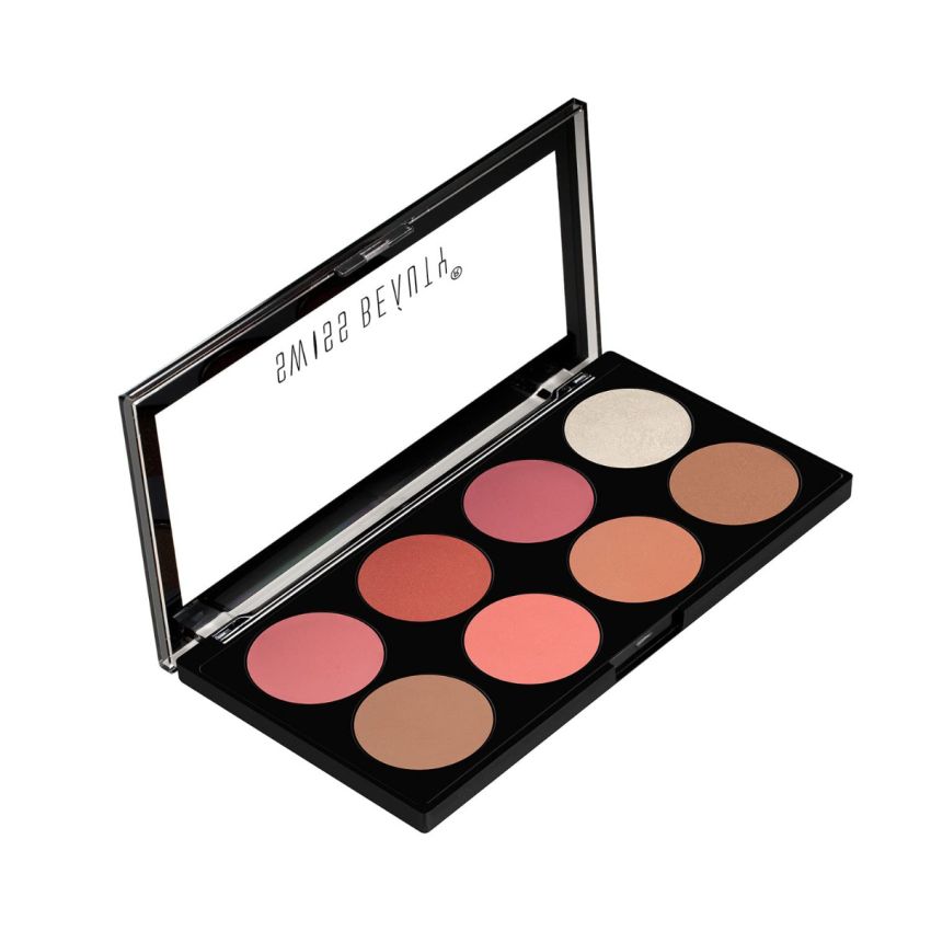 Swiss Beauty Ultra Blush Palette with highly blendable shades | Pigmented Blusher for a Natural Flush | Shade-3, 16gm|