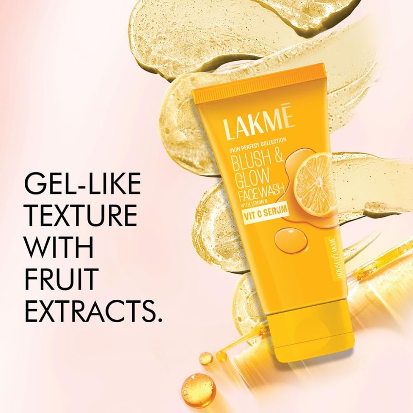 LAKMÉ Blush & Glow Lemon Freshness Gel Face Wash With Lemon Extracts 100 G