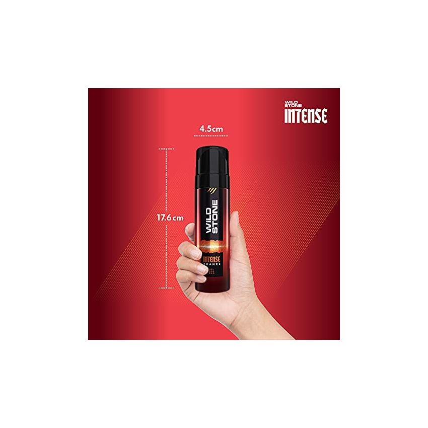 Wild Stone Intense Trance No Gas Mens Deodorant, Long Lasting Body Spray for Men, 120ml