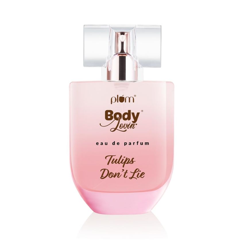 Plum BodyLovin' Tulip Don't Lie Eau De Parfum | Long Lasting & Luxurious Fresh Floral Fragrance | Luxury Perfume For Women | Tulip, Rose, Pomelo & Musk Notes (50 ml)