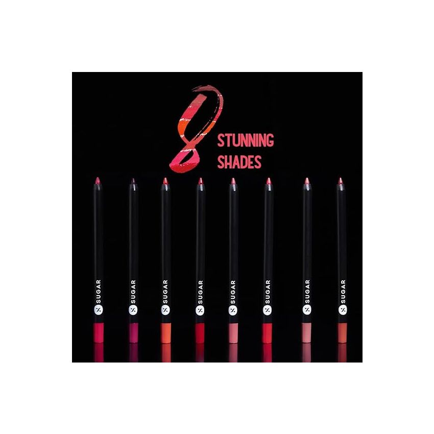SUGAR Cosmetics - Lipping On The Edge - Lip Liner - 05 Brazen Raisin (Burgundy) - 1.2 gms - Smear-proof, Water Resistant Lip Liner - Lasts Up to 10 hrs