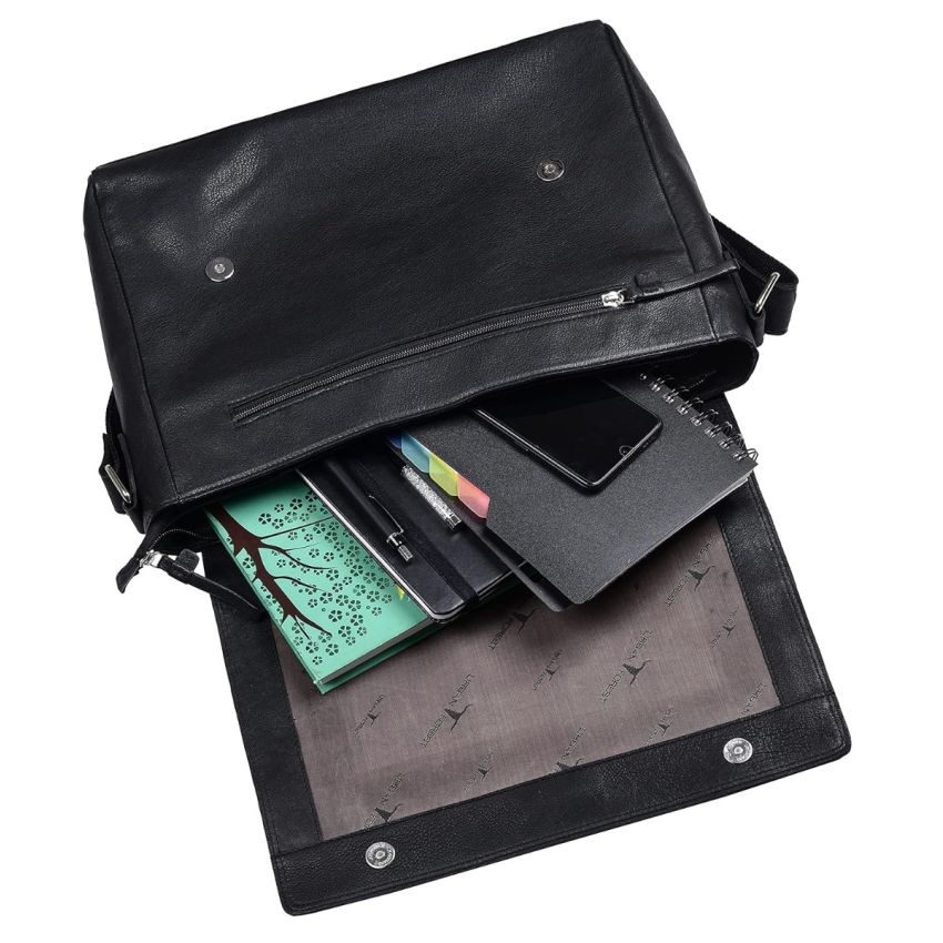 URBAN FOREST Brent Leather Messenger Bag for Men