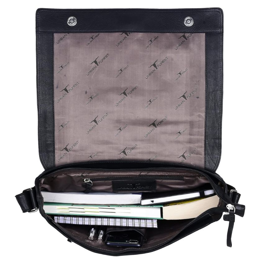 URBAN FOREST Brent Leather Messenger Bag for Men