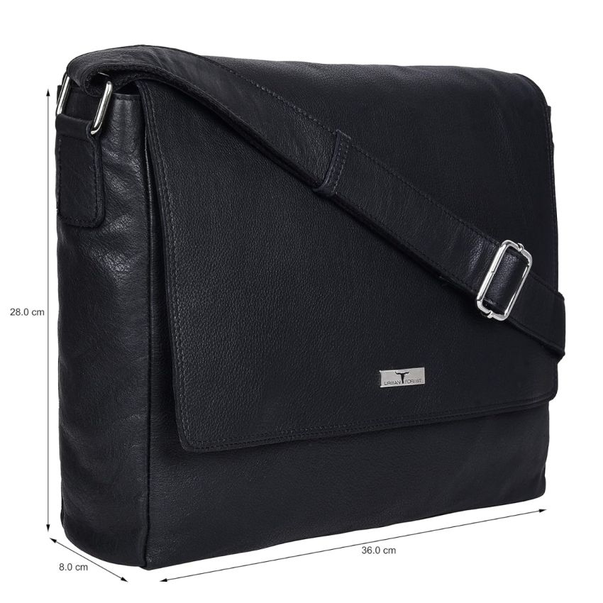 URBAN FOREST Brent Leather Messenger Bag for Men