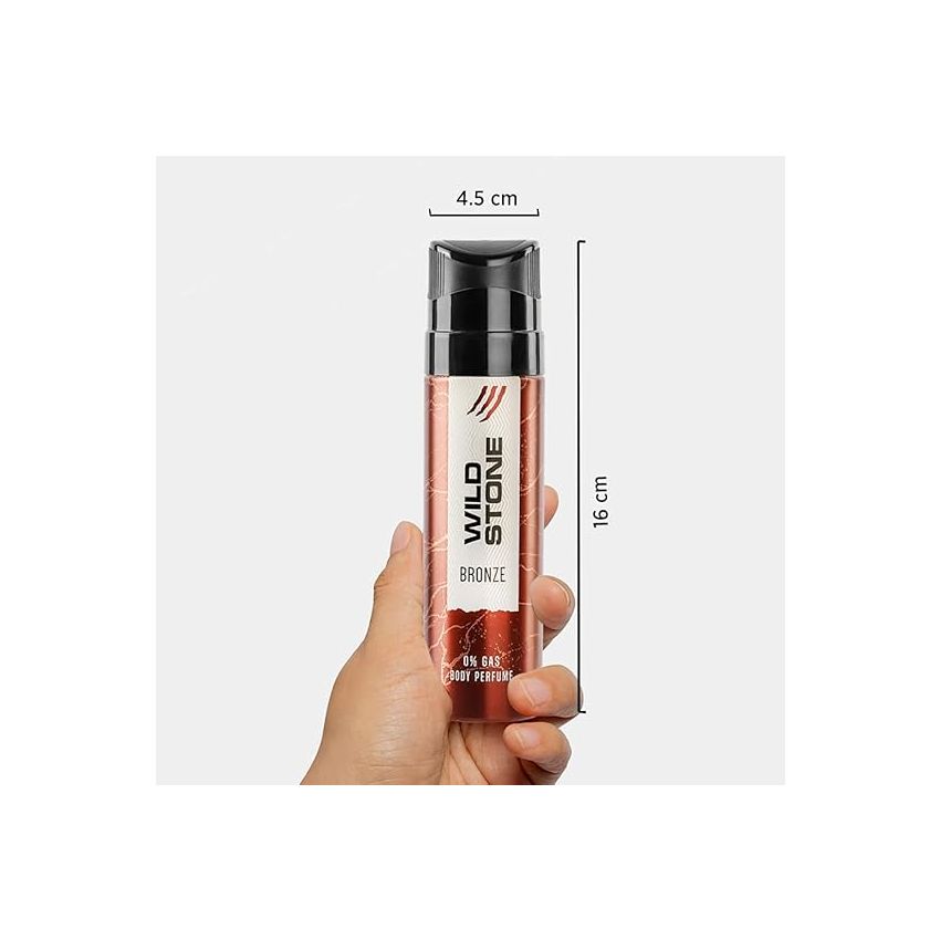 Wild Stone Bronze Pefume Body Spray, No Gas Deodorant for Men, 120ml