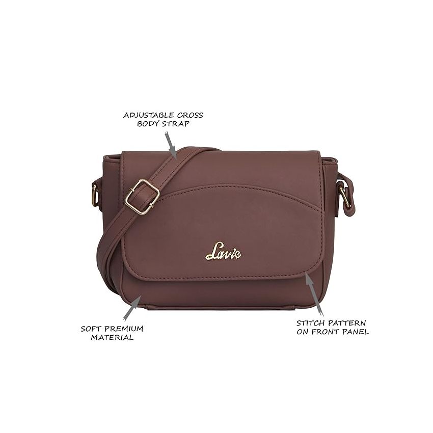 Lavie Women's Broxa Flap Over Sling Bag | Ladies Purse Handbag