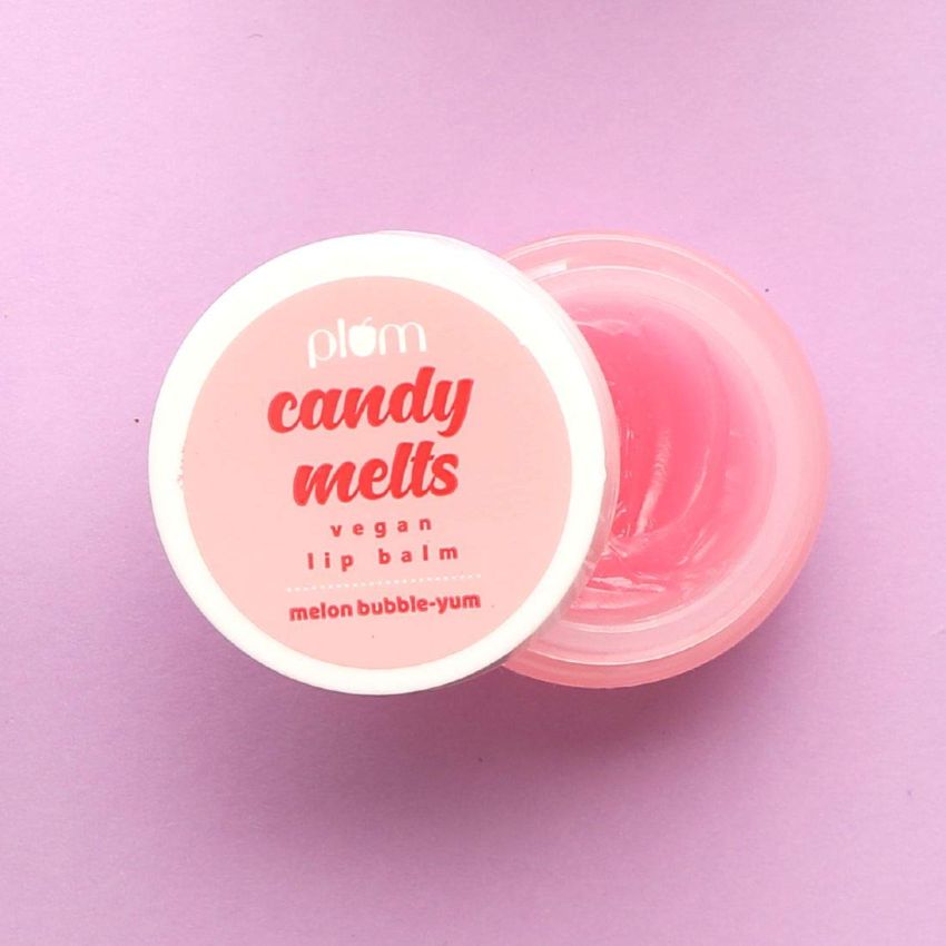 Plum Candy Melts Vegan Lip Balm | Red Velvet Love| For Dry & Chapped Lips | Natural SPF with Vitamin A | Shea Butter | Nourish & Protect | Sheer-Tint | 12g