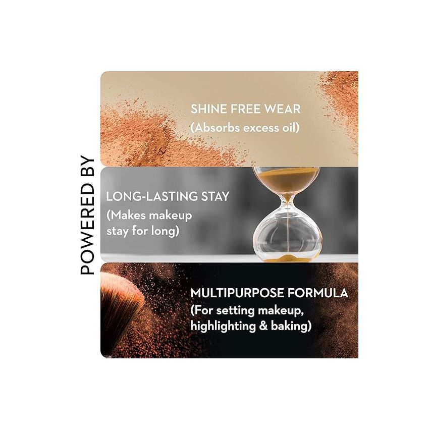 SUGAR Cosmetics - Set The Tone - Tinted Powder - 15 Cappuccino (Light-Medium Tones) - Long Lasting Tinted Powder for Matte Finish