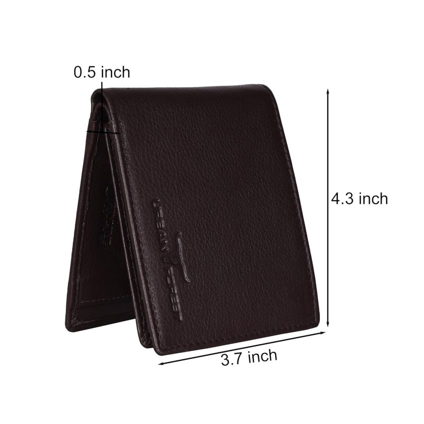 URBAN FOREST Carl Chocolate Brown Mens Leather Wallet for Men