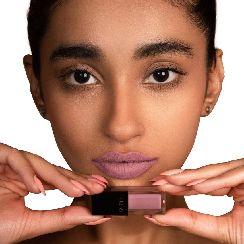 RENEE Check Matte Liquid Lip Color Castle Of Nude 2.5ml| Long Lasting, Transfer Proof & Water Resistant| Rich Color Payoff| Non Drying Formula