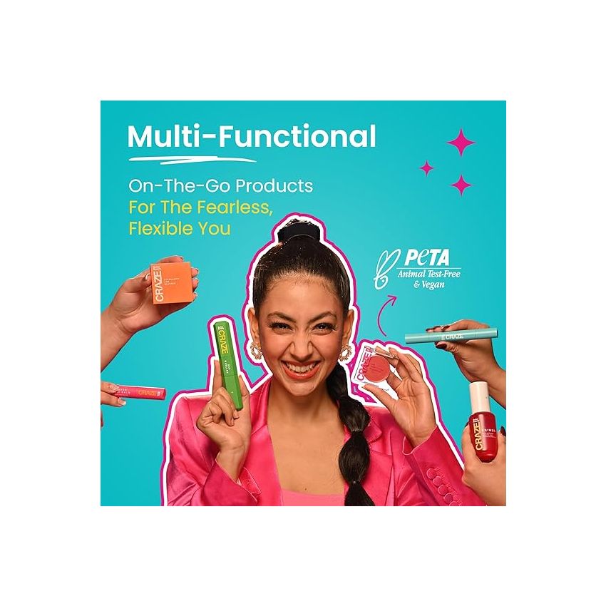 Swiss Beauty Craze Lip and Cheek Macaron | Multi- Purpose, lightweight Cream tint with Vitamin E and Olive oil | Shade- Apple Pie, 3gm