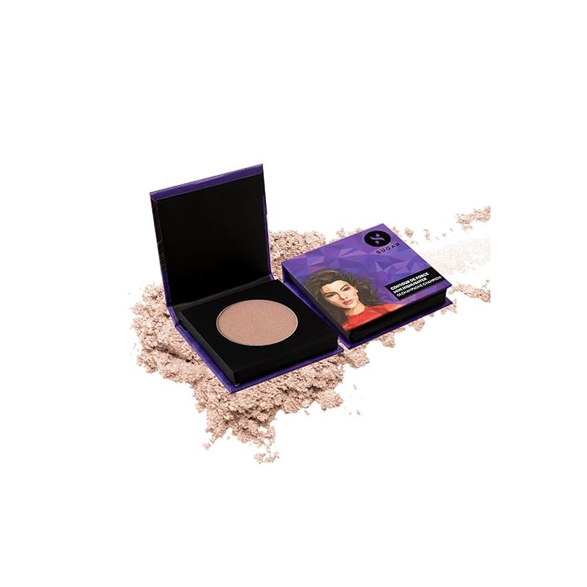 SUGAR Cosmetics Contour De Force Mini Highlighter - 01 Champagne Champion (Champagne Gold) Lightweight, Easily Blendable, Illuminating Bronzer, Matte Finish