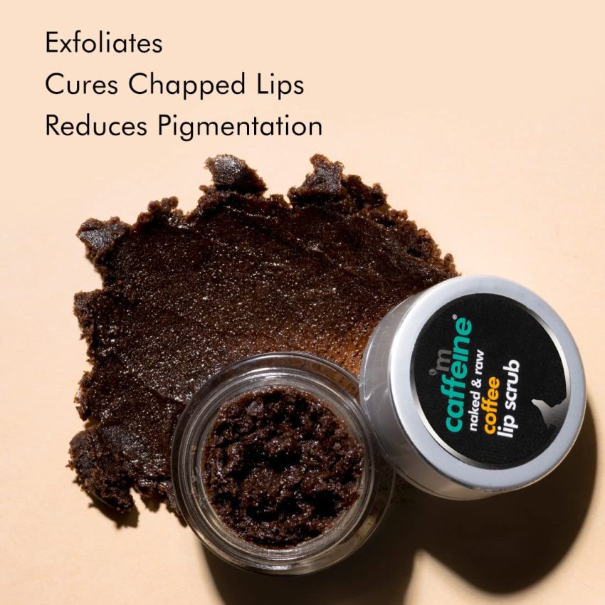 mCaffeine Lip Polishing Kit with Coffee Lip Scrub & Choco Lip Balm for Dark, Chapped & Pigmented Lips | 85% Reduction in Dark Lips | Keeps 24Hr Moisturization | 100% Vegan